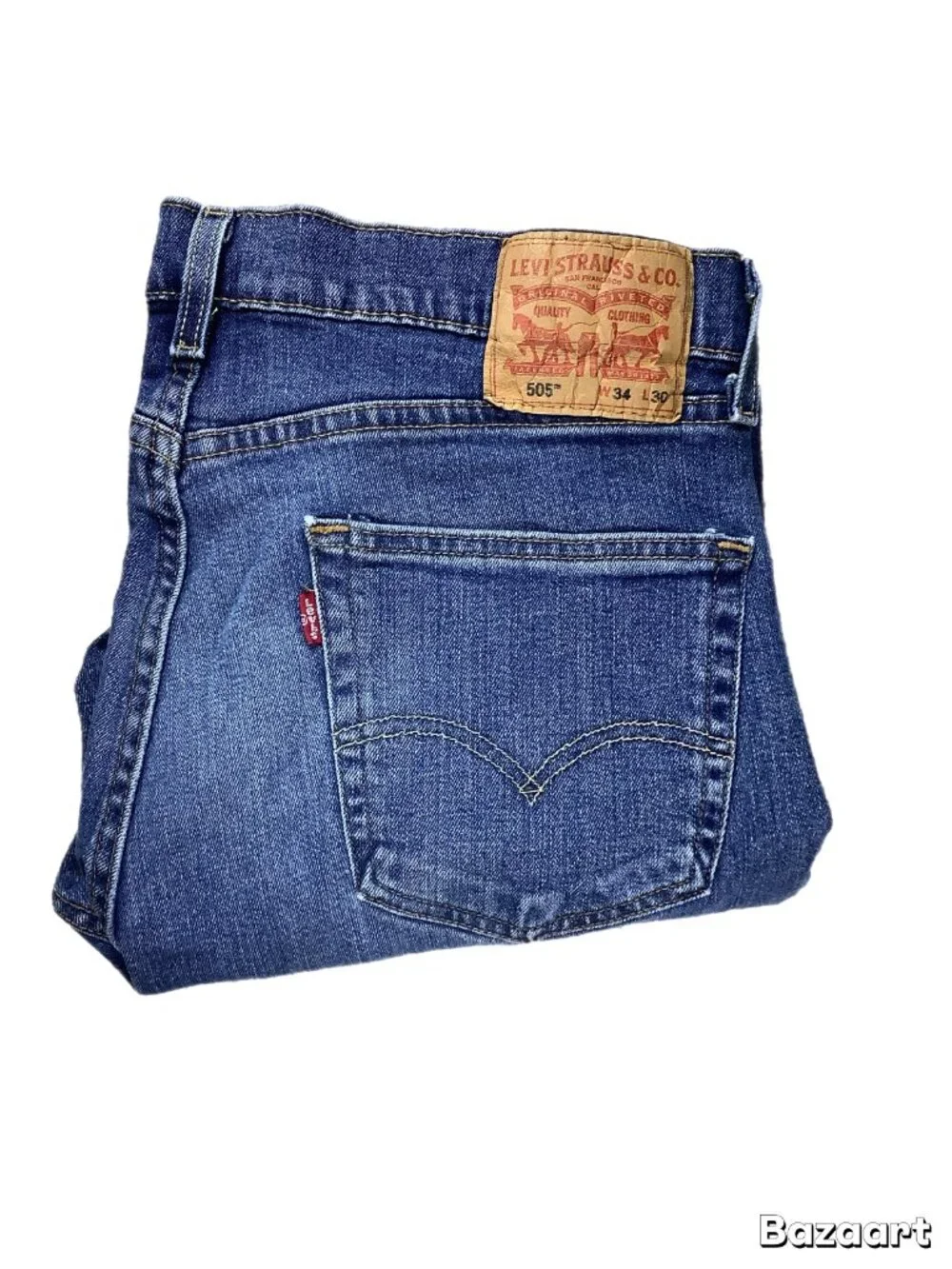 Levi’s 505 Straight Leg Jeans Men’s 34x30 Medium Wash Denim